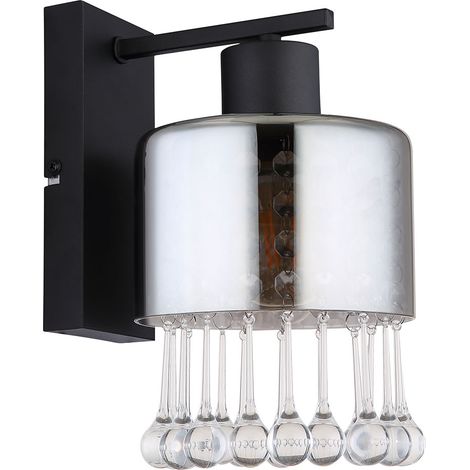 Wandleuchte Flurleuchte Schlafzimmerlampe Wandlampe Glaskristalle H 26 cm