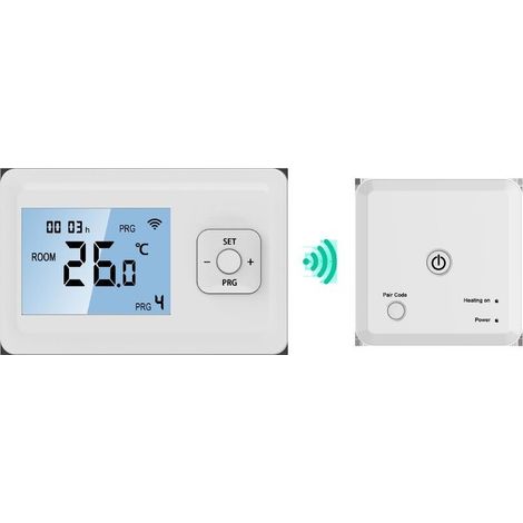 Thermostat sans fil programmable pour four mural – Récepteur haute fréquence HF-13523, montage mural intégré, dimensions 287,5 mm (1/5)