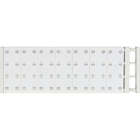 Kleiderschranktrennwand mit ausziehbarer Stange, mehrlagige und platzsparende Trennwand für Kleiderschränke (73-125 cm) (1/5)