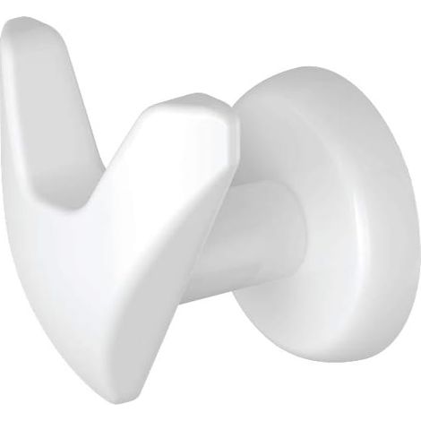 Handy Vip Magnetico - Appendino Magnetico con Calamita, Ideale per Bagno e Cucina - Design 100% Made in Italy - Bianco (1/5)