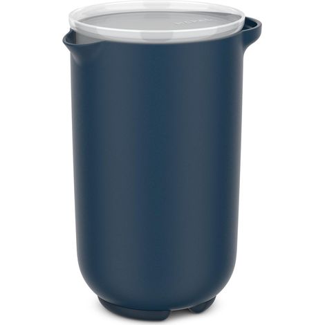 Pichet à Mixer plus Couvercle Chef It, Hermétique, dans la Porte du Réfrigérateur, Base Antidérapante pour Plus de Stabilité, 1000 ml, Navy, unique (1/5)