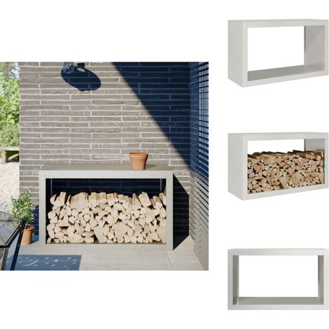 Portant de bois de chauffage 100x40x60 cm acier inoxydable - Support De Bois De Chauffage - Supports De Bois De Chauffage - Magasin De Bûches - Stockage De Bûches (1/5)