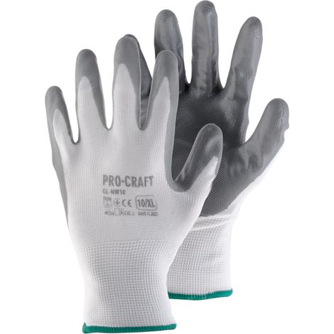 Procraft 10x GL-NW10 Guanti da lavoro in nitrile taglia XL, 10 pezzi (1/2)