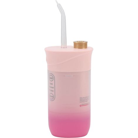 Hydropulseur électrique 220 ml, 3 modes, 4 embouts, nettoyage buccal en profondeur, prévention des caries, jet dentaire pour les dents et les gencives, rose (1/5)