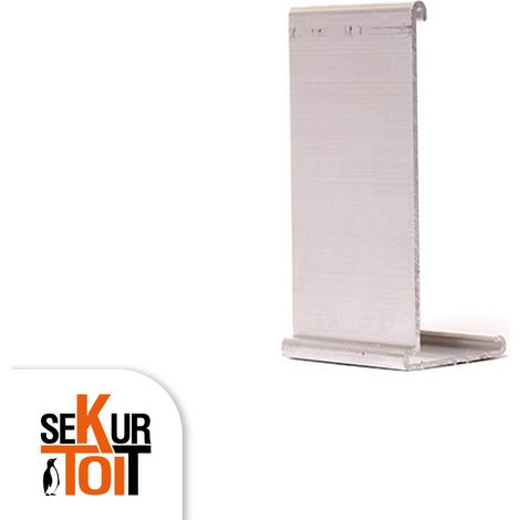 Raccord aluminium pour rive 32/80 mm – Étanchéité toiture plate – SEKURTOIT