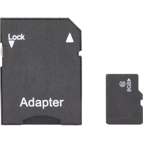 Carte TF 8G Haute Vitesse, Imperméable, Compatible avec Adaptateur SD pour MP3 et GPS (1/5)