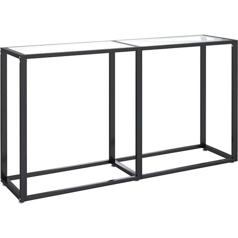 Maison Exclusive - Tavolo Consolle Trasparente 140x35x75,5 cm in Vetro Temperato (1/5)