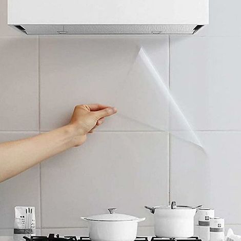 Kitchen Oil Wall Sticker Clear Gloss Self Adhesive Adhesive Film Covering Removable Protective Film Drawer Liner 3/5/10m60 500cm