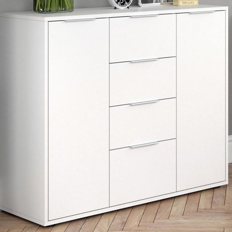Cassettiera per camera da letto Leon, Bianco, 100 x 84 cm, Vicco (1/5)