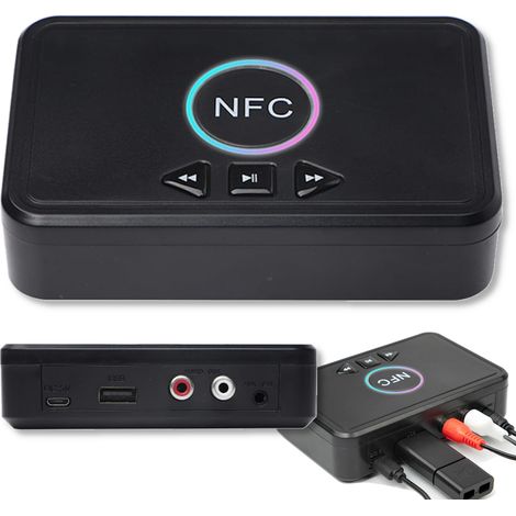 Adattatore audio ricevitore NFC Bluetooth 5.0 Ricevitore D10 (1/5)