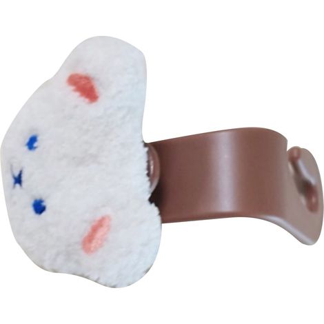 Crochet de voiture pour sac à main, style petit ours, facile à installer, en plastique souple et sûr, pour appui-tête de voiture, compatible avec sacs et bouteilles (type 1). (1/5)