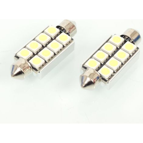 Ampoule LED M-Tech pour auto 12V 2W SV8.5-8 Neuf (1/2)