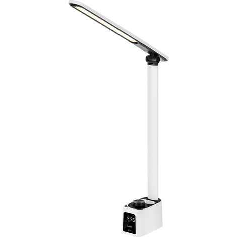 Lampe de bureau avec horloge, prises USB-C, charge rapide, Rebel (1/5)