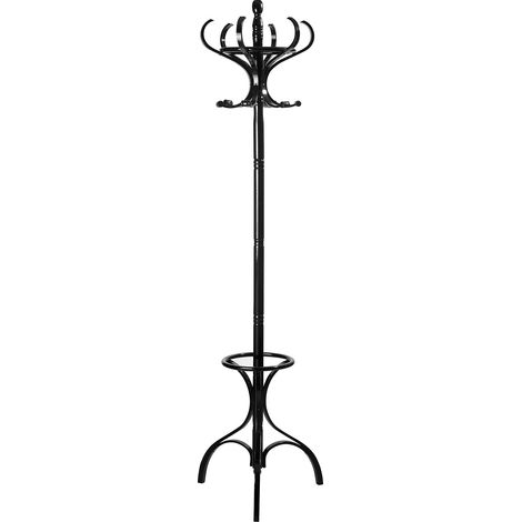 Premier Housewares Black Finish Floor Standing Coat Stand