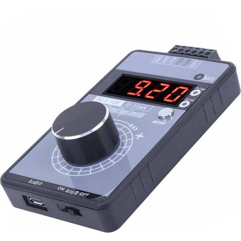 Générateur de signaux courant tension 0-10V CC 0-22mA simulateur interface analogique écran 4 chiffres pour réglage panneau PLC (1/5)