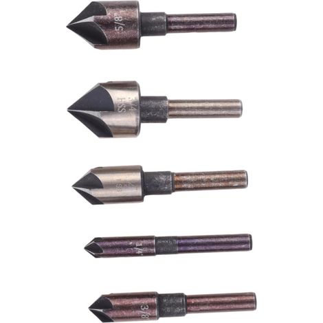 5 teiliges Set Schnell Senkbohrer für die Holzbearbeitung und (1/5)
