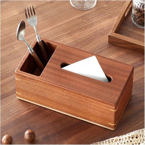 Room Coffee Table Black Walnut Napkin Box Paper Towel (1/5)