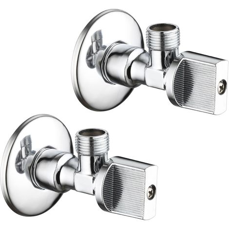 Pack 2 vannes d'équerre anticalcaire 1/2"x3/8"