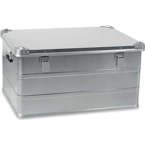 BRB Boîte en aluminium de 156 l avec coins empilables, étanche à la poussière et aux éclaboussures, L x l x H 785 x 580 x 400 mm (1/3)
