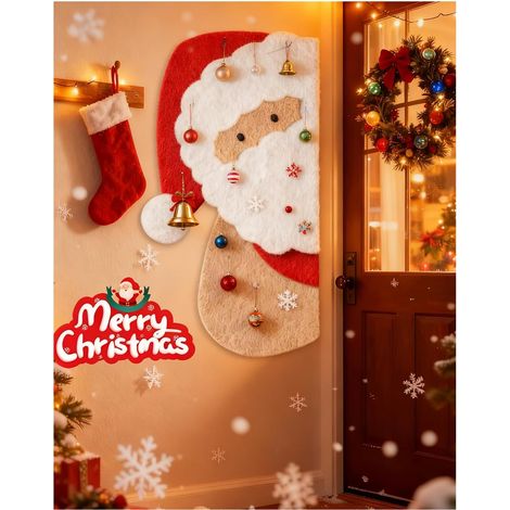 Tabella Feltro Natalizia Babbo Natale Rossa 120x60 cm (1/5)