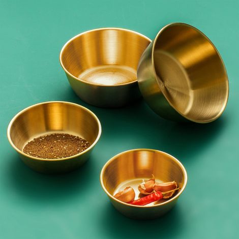 Bol En Acier Inoxydable - Pour Makgeolli Vin De Riz Coréen - Pour Nouilles Ramen Ramyun - Usage Cuisine Et Extérieur - 1 Pièce (1/5)