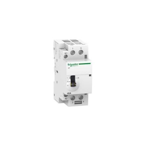 Acti9, iCT contacteur à commande manuelle  40A 2NO  220...240VCA 50Hz - A9C21842
