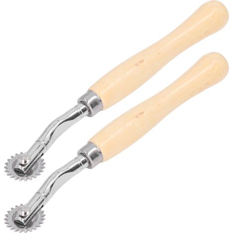 Lot de 2 roulettes à calquer à forte force de serrage, idéales pour la couture et le traçage de tissus et de papiers. Rouleau en acier inoxydable inclus. (1/5)