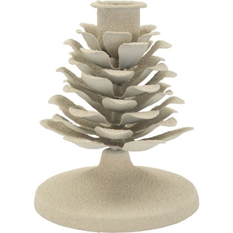 Chandelier en Métal "Pigna" 11cm Crème