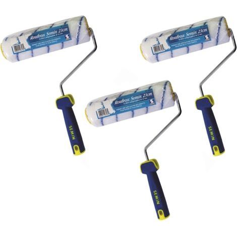 Semin A06723 Rouleau pour Application d'Enduit ou de Peinture, 23 cm (Lot de 3) (1/5)