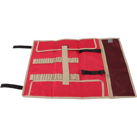 Heringe-Aufbewahrungstasche fürs Camping, große Mehrzwecktasche aus rotem Oxford-Canvas, ideal zur Aufbewahrung von Outdoor-Zubehör und Ausrüstung. (1/5)