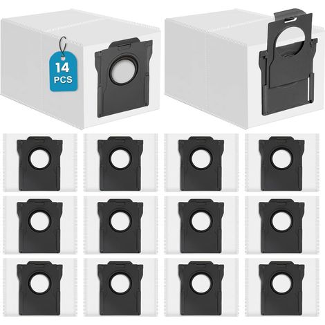 14 Stück Staubbeutel für Dreame L10s Ultra Gen 1/2/3, L10/L10s Pro/L20/L40/L50/X40/X50/Aqua10/Matrix10 Ultra, für Mova Z60/S20/E30/E40/P50/P50s/V50 Ultra Staubsauger - Ersatz Staubsaugerbeutel (1/5)