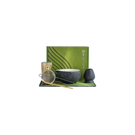 Ensemble vert Matcha 7 pièces – fouet en bambou et accessoires pour latte/petit-déjeuner (1/5)