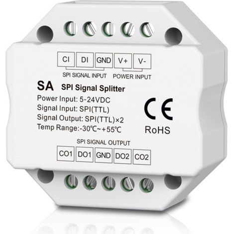 Splitter di segnale RGB / RGBW - SPI - 5-24V DC