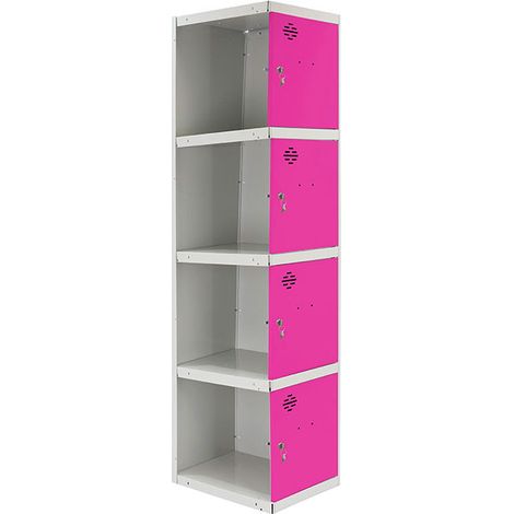 Simonrack Metallspind grau und rosa 4 Türen