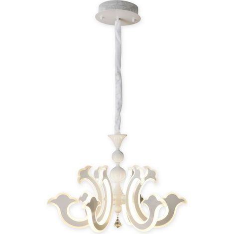 Naeve LUDWIG Plafonnier LED à intensité variable, haut format, blanc 2 700 K, avec télécommande (1/4)