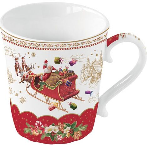Coffret 1 Mug 34cl En Porcelaine Christmas Memories - Pozzi Milano Spa (1/2)