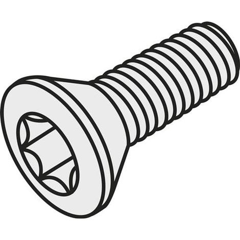 Torx-Senkkopfschraube ISO US 2008-T25P Bruttogewicht 2,4g PRAMET