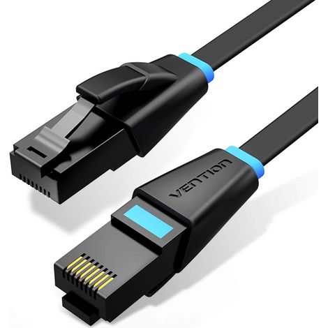 Câble Ethernet - 2m - Plat - CAT 6 RJ45 - 1000Mbps - Gaming PC Console (1/5)