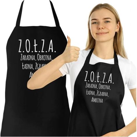 GREMBIULE per la Festa della Donna PER RAGAZZA MOGLIE CUCINA Z.O.L.Z.A.