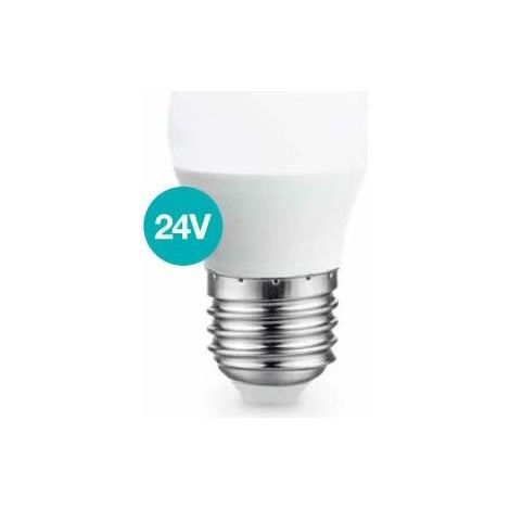 Lampadina sferica a LED 5W E27 3000K 24V