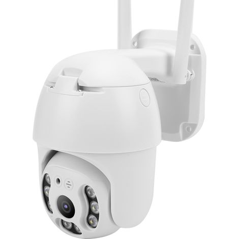 Caméra IP extérieure IP66 CCTV WiFi à distance HD couleur jour et nuit, sécurité domestique, prise 100-240 V UK (1/5)