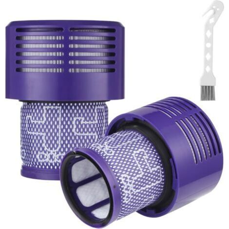 2 Filtre Pour Dyson V10,avec 1 brosse de nettoyage,Filtre de remplacement lavable pour Dyson V10 Cyclone Series, V10 Absolute, V10 Animal, V10 Total Clean, V10 Motorhead (V10-2PCS) (1/5)