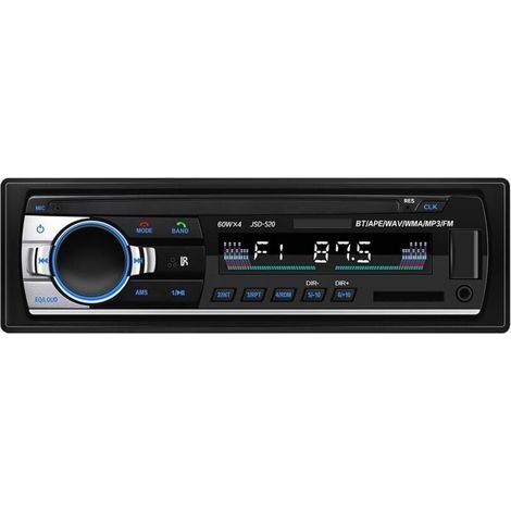 Autoradio Bluetooth, autoradio Bluetooth, autoradio FM 4 x 60 W, Lecteur MP3 / Lecteur MP3 USB/SD/AUX avec télécommande (1/4)
