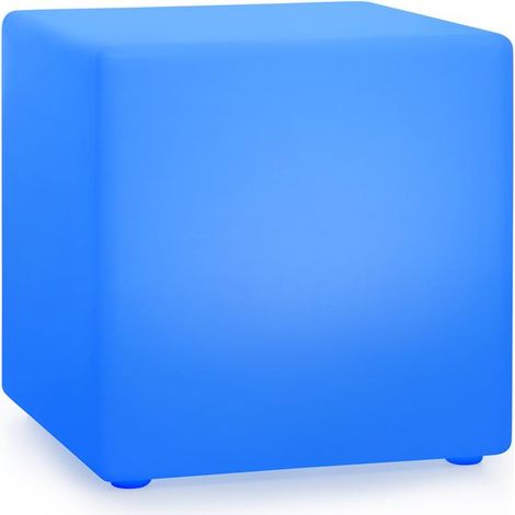 Blumfeldt – Cube lumineux Shinecube XL 16 couleurs LED – 4 modes d'éclairage – Autonomie 15h – Résistant aux intempéries – Télécommande 3m (1/5)