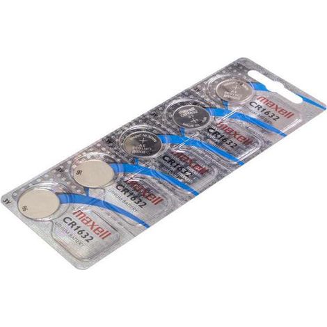 Pack de 5 Pilas de BotÃ³n de Litio Maxell CR1632 3V (1/3)