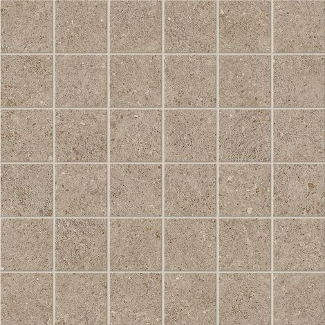 Mosaïque effet Pierre Calcaire Grège 4,8x4,8 cm Quadra 30x30x0,9 cm Mat Domella - Sol et mur intérieur (vendu par carton de 0,9 m²) - RO'MA CARRELAGE