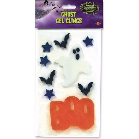 Autocollant de fenêtre Halloween - Motif fantôme - Décoration de vitre - Accessoire effrayant
