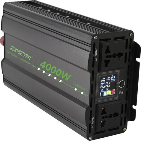 Inverter a onda sinusoidale pura, ampia compatibilità di tensione, funzionamento sicuro, 4000 W, 12 V, 220 V 50 Hz (1/2)