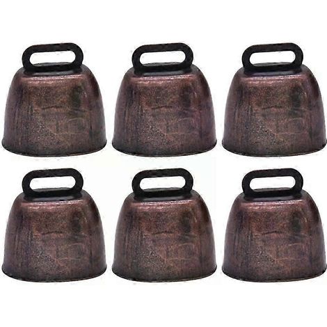 Clochettes anti-perte pour animaux de compagnie, lot de 6 cloches vintage pour vaches et chèvres (décoration) (1/5)
