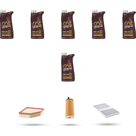 Kit tagliando 3 FILTRI e 6L OLIO compatibile con Bmw serie 5 (G30,G31,F90) 530i 185kw dal 2016 (1/4)